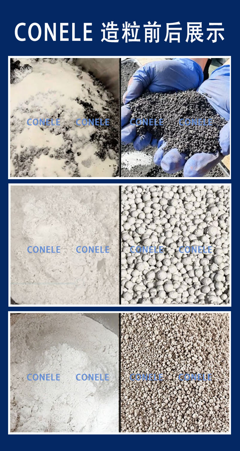 科尼樂(lè)混合造粒機(jī)-造粒效果前后對(duì)比